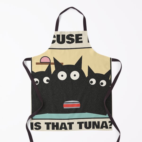 Item preview, Excuse Me Is That Tuna Funny Black Cats designed and sold by somebasic.