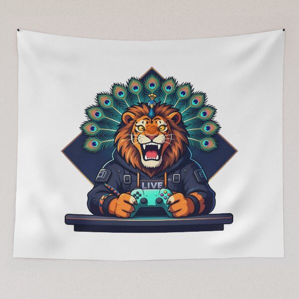 Item preview, Reog Singo Barong Live Gaming Streamer Peacock Tiger designed and sold by Odd Even Number.