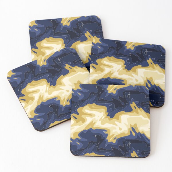 Item preview, Marbled Design In Navy, A Magical Agate Swirl Pattern designed and sold by cute-animals99.