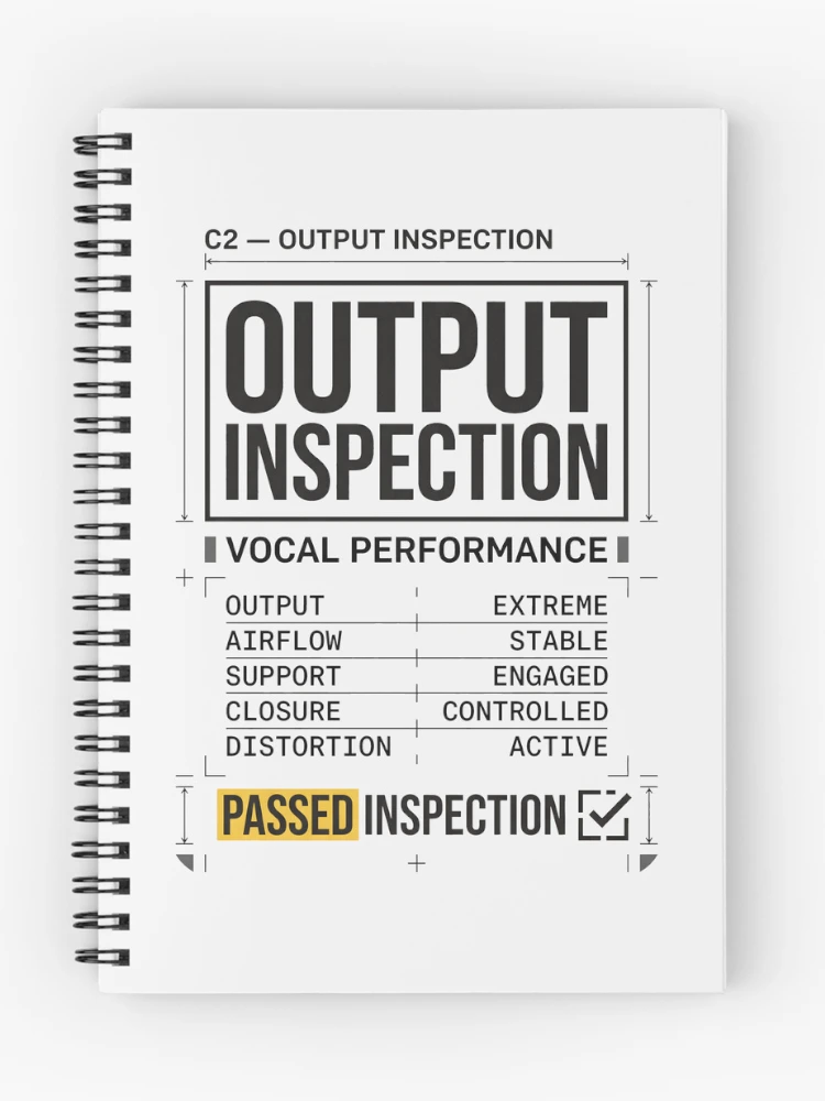 Thumbnail 1 of 3, Journal, Output Inspection Vocal Performance Technical Inspection designed and sold by SplashTastic.