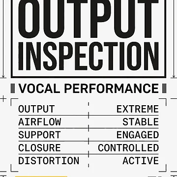 Artwork thumbnail, Output Inspection Vocal Performance Technical Inspection by SplashTastic