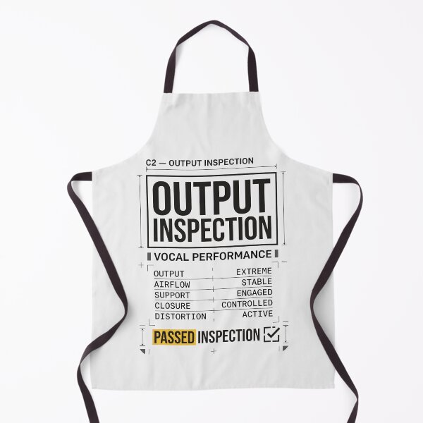 Item preview, Output Inspection Vocal Performance Technical Inspection designed and sold by SplashTastic.