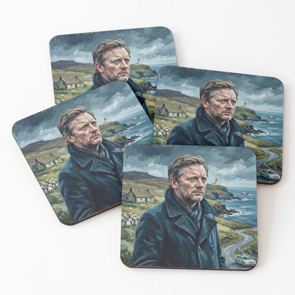 Item preview, Shetland Crime Drama Fine Art Tribute designed and sold by Art's Diner.