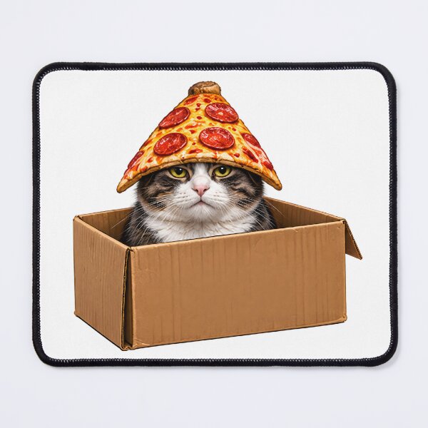 Item preview, Pepperoni Pizza Cat designed and sold by zakvisuals.