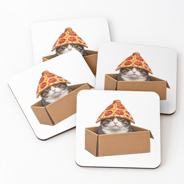 Item preview, Pepperoni Pizza Cat designed and sold by zakvisuals.