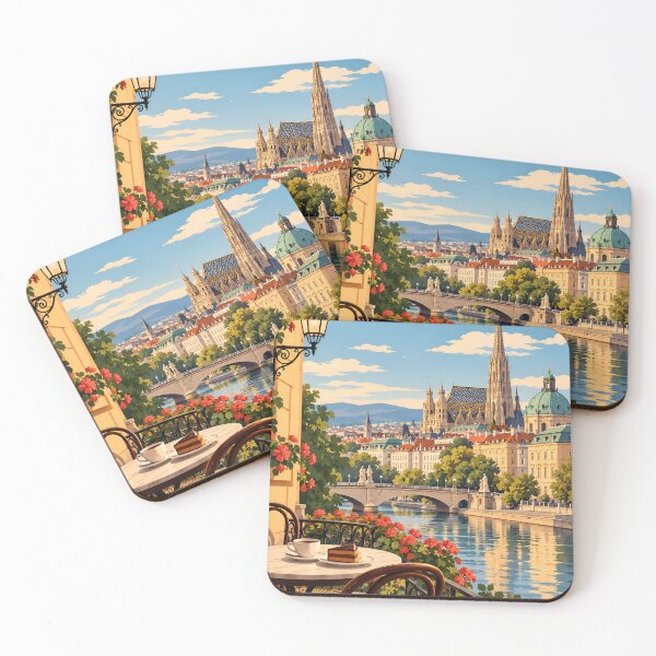 Item preview, Vintage Vienna Austria Cityscape  designed and sold by Imaginationbeyond.