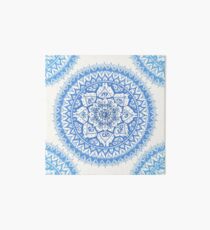 Lámina de exposición Yin Yang Mandala en Soft Blues