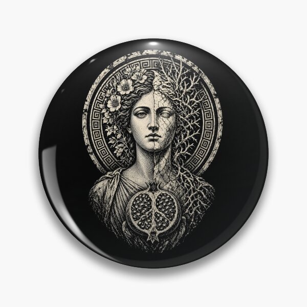 Item preview, Persephone Flowers and Thorns – Greek Mythology Art designed and sold by Ajdaprint.