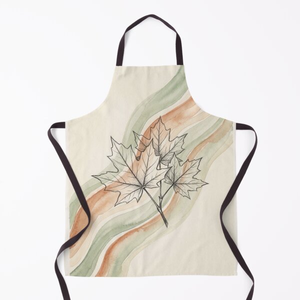 Item preview, Maple Leaf Cluster Ribbon Bands | Terracotta Sage Autumn Art designed and sold by Zaramodo.