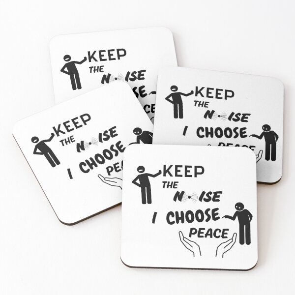 Item preview, Keep the Noise I Choose Peace designed and sold by MhyRhiz.
