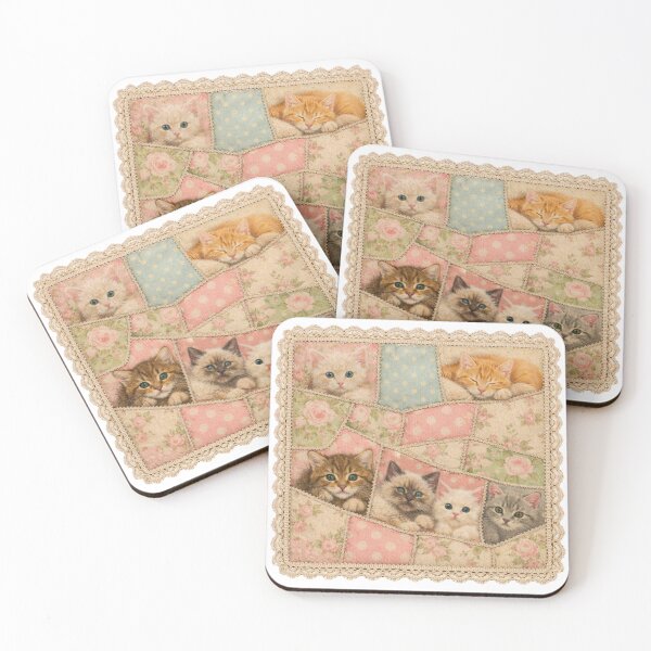 Item preview, Vintage Cat Quilt Block designed and sold by ArtfulSoules.