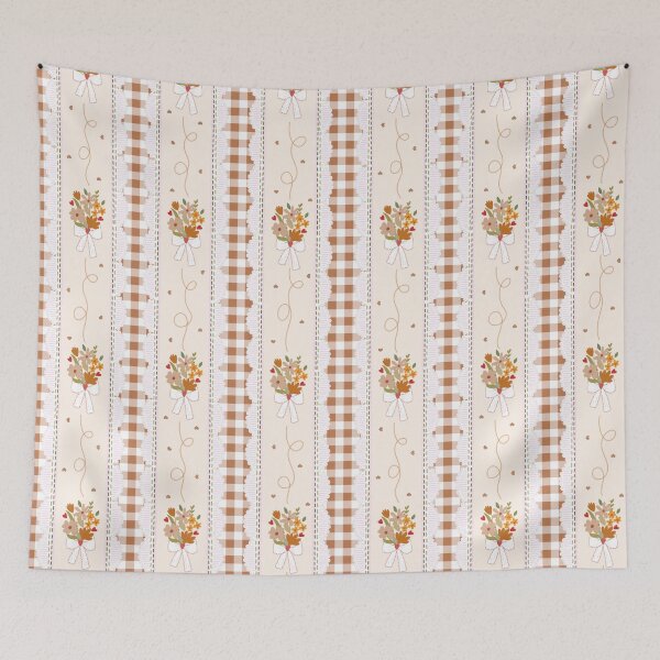 Item preview, Pastel Striped Floral Bow Seamless Pattern designed and sold by i-have-idea.