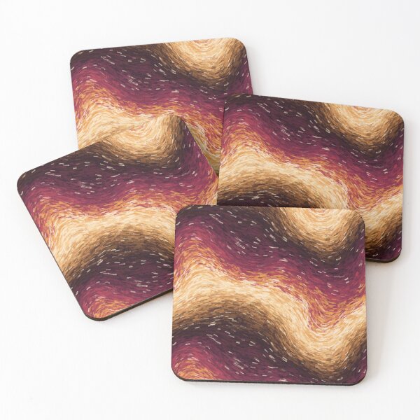 Item preview, Waves Seamless Pattern - Orange Impressionist Wave In A Spiced Palette designed and sold by cute-animals99.