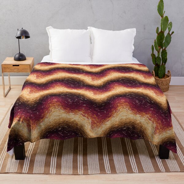 Item preview, Waves Seamless Pattern - Orange Impressionist Wave In A Spiced Palette designed and sold by cute-animals99.