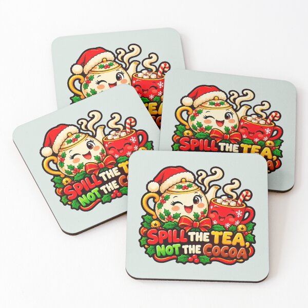 Item preview, Spill The Tea Not The Cocoa Christmas Mugs designed and sold by LV-creator.