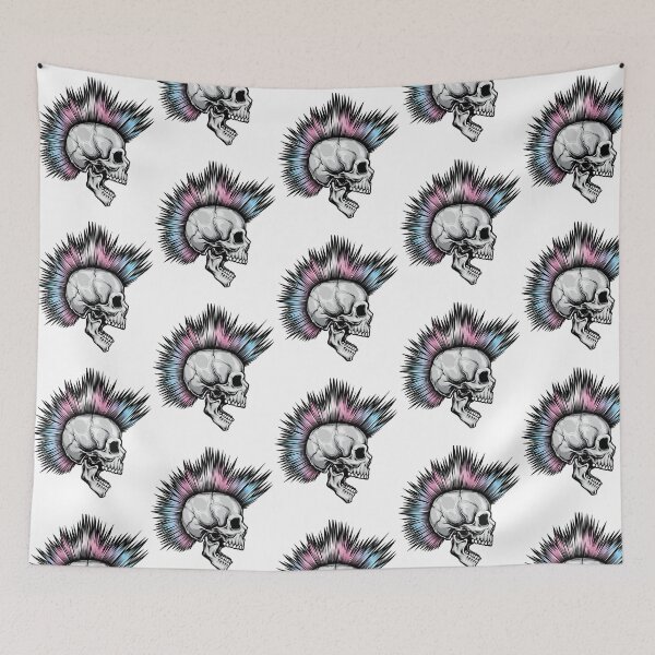 Item preview, Lgbtqia Transgender Skull Mohawk designed and sold by stoner-mitsuko.
