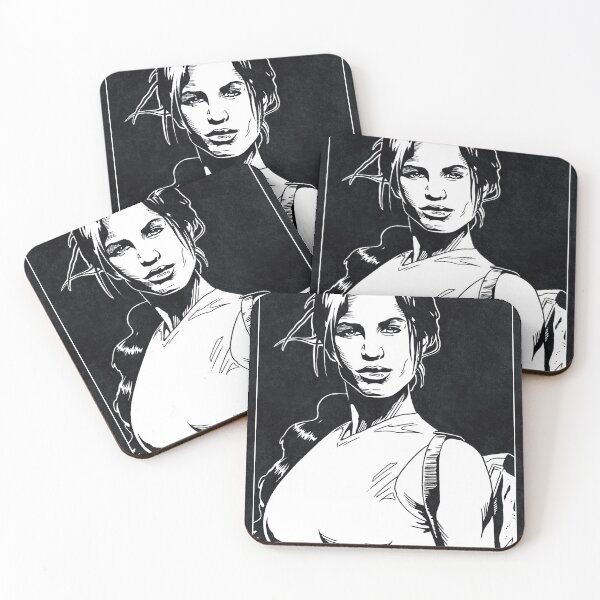 Item preview, LARA CROFT - Tomb Raider (Black and White) designed and sold by FamousWeirdosRB.