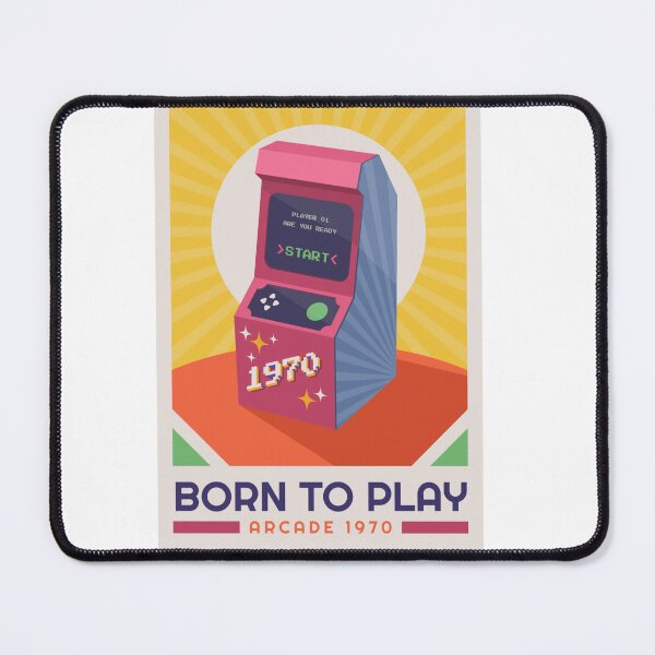 Item preview, Born To Play Arcade 1970 Retro Gaming Vintage Machine Design designed and sold by RetroPixel.Vibe.