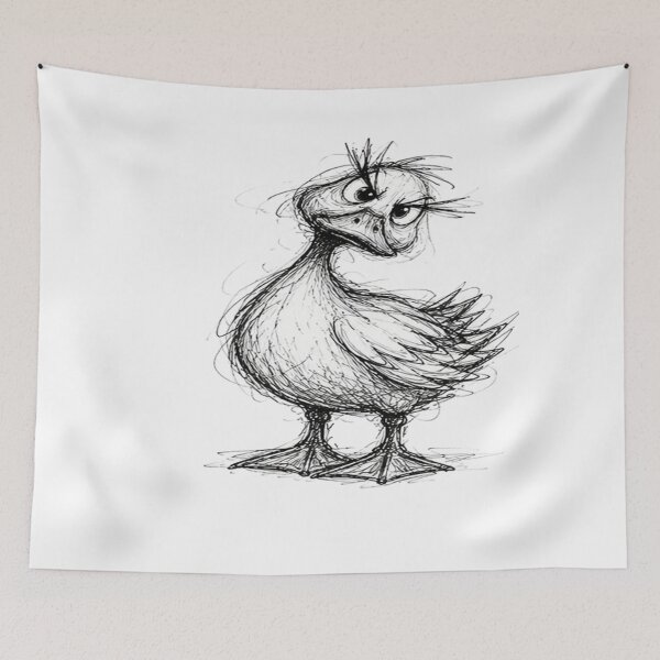 Item preview,  Grump ‘n’ Giggle Duck designed and sold by BRETT'S ART STUDIO.