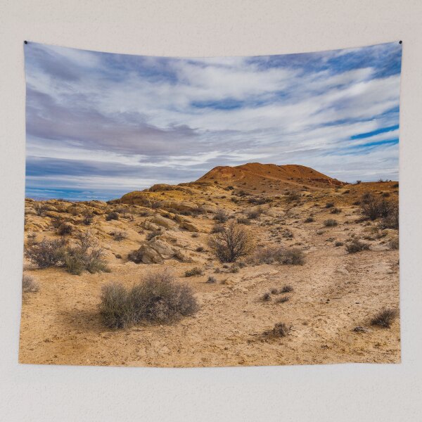 Item preview, Dry Desert Hill and Shrubs Under a Dramatic Sky designed and sold by Cole's Design.