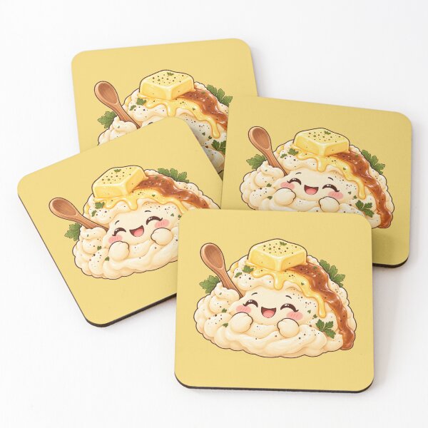Item preview, Cute Mashed Potato Butter Hat Kawaii Thanksgiving Funny Food Character designed and sold by MagicMakerPh.