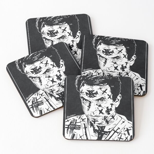 Item preview, JOHN TRENT - In the Mouth of Madness (Black and White) designed and sold by FamousWeirdosRB.
