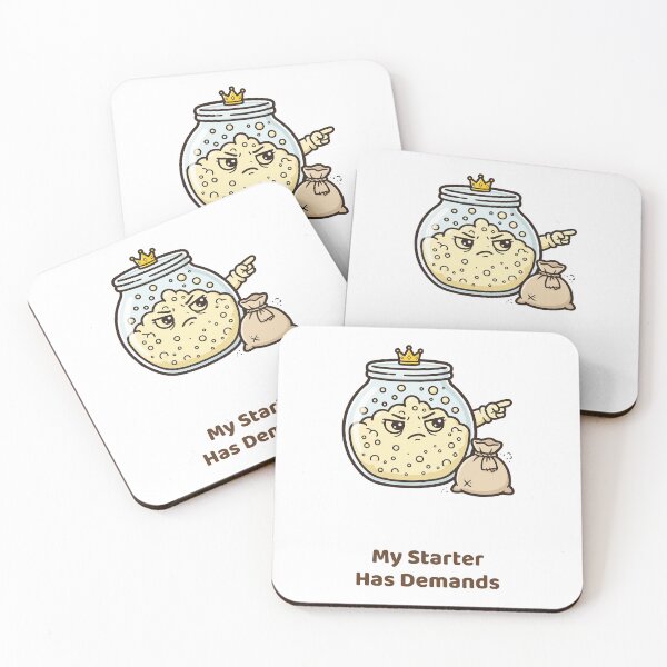 Item preview, Grumpy Crowned Sourdough Starter in a Jar, My Starter Has Demands designed and sold by ElicitaDesign.