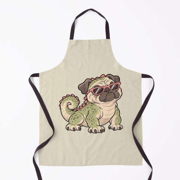 Item preview, Cool Pug Dinosaur in Pink Sunglasses designed and sold by AwesomeBeyondLimits.