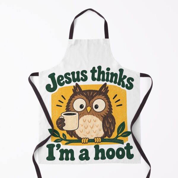 Item preview, Cartoon Owl Holding Coffee on Leafy Branch designed and sold by EricCotanori.