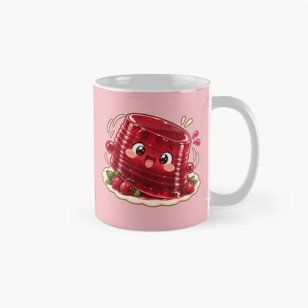 Item preview, Kawaii Wobbly Cranberry Sauce Jelly Cute Thanksgiving Funny Side Dish designed and sold by MagicMakerPh.