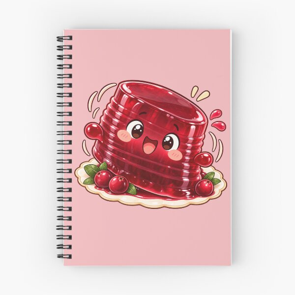 Item preview, Kawaii Wobbly Cranberry Sauce Jelly Cute Thanksgiving Funny Side Dish designed and sold by MagicMakerPh.