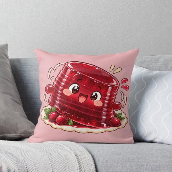 Item preview, Kawaii Wobbly Cranberry Sauce Jelly Cute Thanksgiving Funny Side Dish designed and sold by MagicMakerPh.