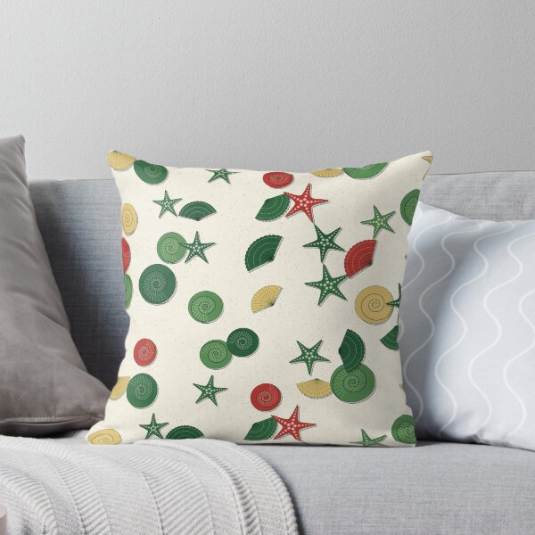 Item preview, Seashells Seamless Pattern - Evergreen Beach Shell In A Festive Palette designed and sold by cute-animals99.