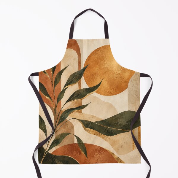 Item preview, Golden Sun Terracotta Arch Botanical Wall Art designed and sold by Otaku-Addiction.