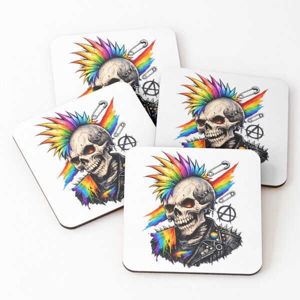 Item preview, Rainbow Punk Skull Queer Pride designed and sold by stoner-mitsuko.