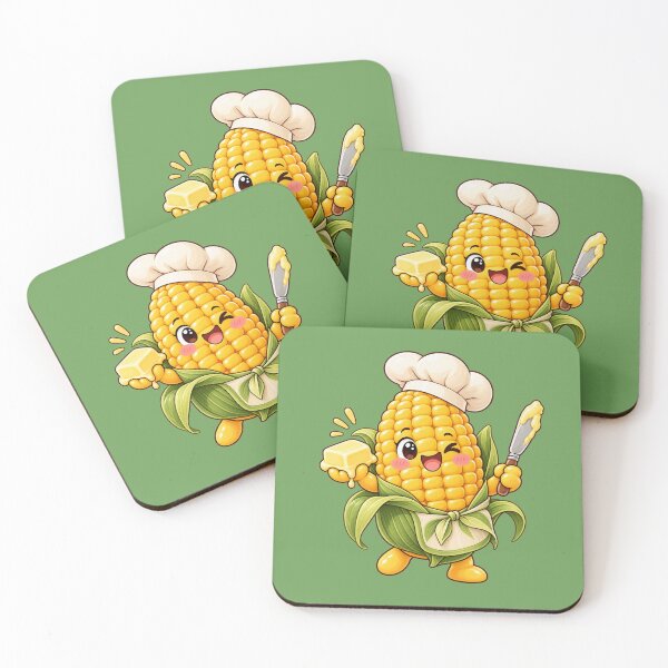 Item preview, Corn Cob Chef Kawaii Thanksgiving Cute Butter Knife Cooking Food Design designed and sold by MagicMakerPh.