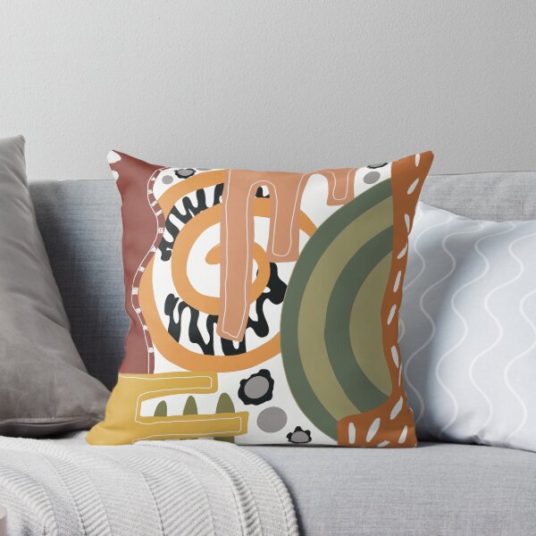 Item preview, Abstract meditative pattern grounding, warm abstract pattern in boho style designed and sold by HeilArtDesign.