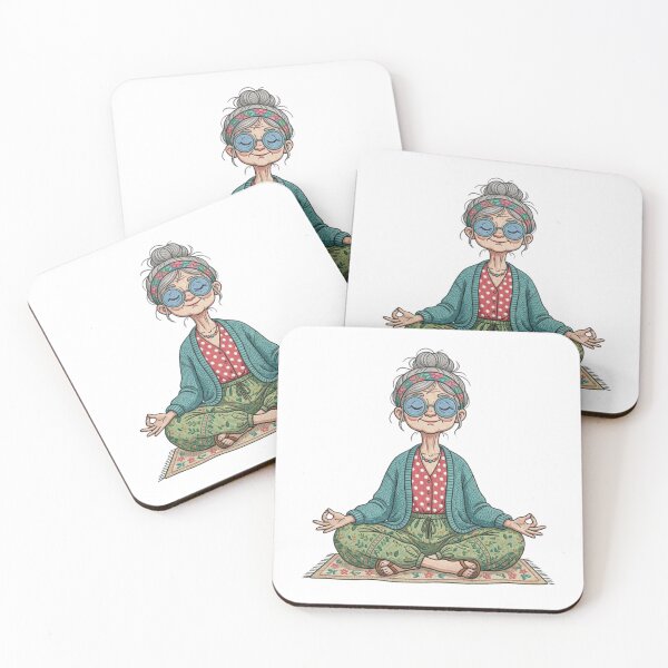 Item preview, Funny Meditating Grandma Yoga Mindfulness Zen Grandmother Gift designed and sold by raedattia.