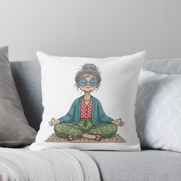 Item preview, Funny Meditating Grandma Yoga Mindfulness Zen Grandmother Gift designed and sold by raedattia.
