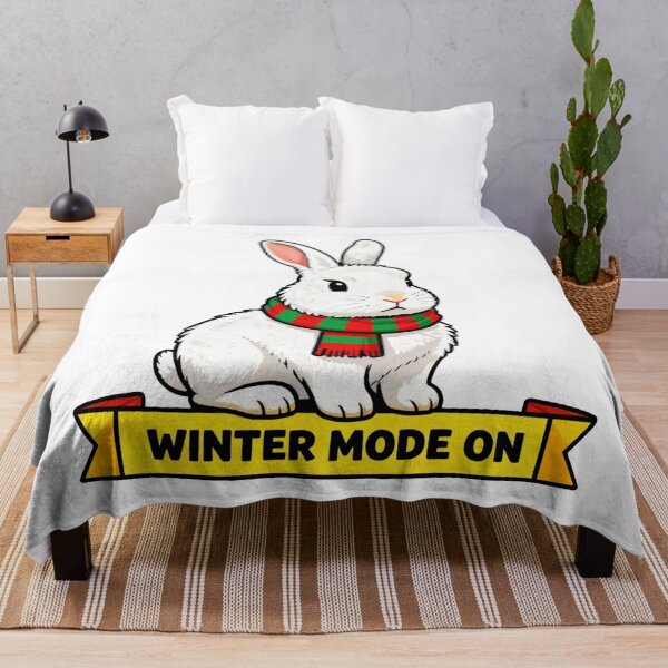 Item preview, Winter Mode On - Cozy Holiday Bunny Gift designed and sold by Arc2020.