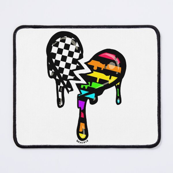 Item preview, Split Rainbow Stripes Checkerboard designed and sold by stoner-mitsuko.