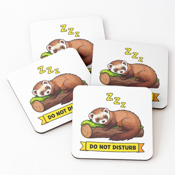 Item preview, Do Not Disturb - Introvert Ferret Hiding Meme designed and sold by Arc2020.