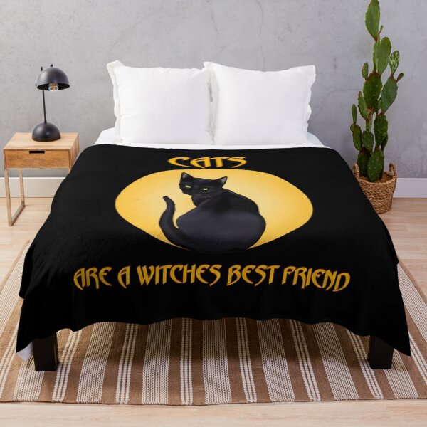 Item preview, Cats Are A Witches Best Friend Black Cat Moon Art designed and sold by OlyvieArt.