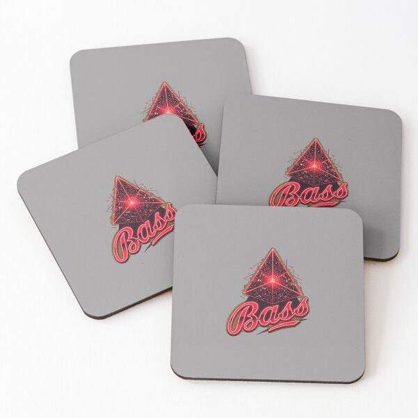 Item preview, Red Triangle Bass Script Emblem Graphic-85 designed and sold by JuliaStolle.
