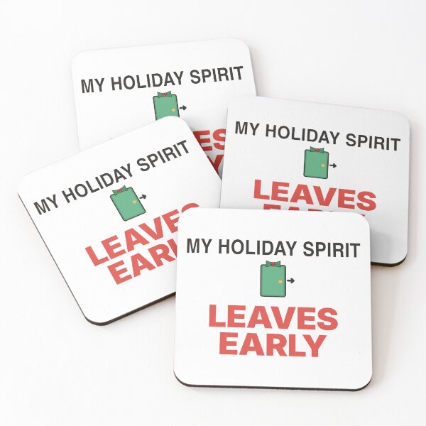 Item preview, Holiday Spirit Leaves Early Introvert designed and sold by TeeHeeHeeStore.