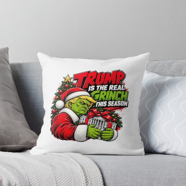 Item preview, Political Christmas Grinch Satire, Punk Holiday Protest designed and sold by KizserTid.