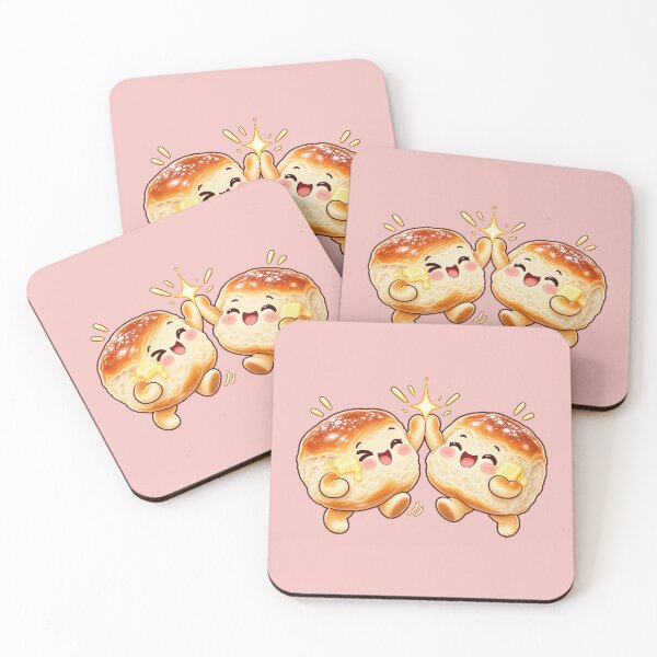Item preview, Dinner Rolls High Five Kawaii Thanksgiving Cute Funny Bread Friends designed and sold by MagicMakerPh.