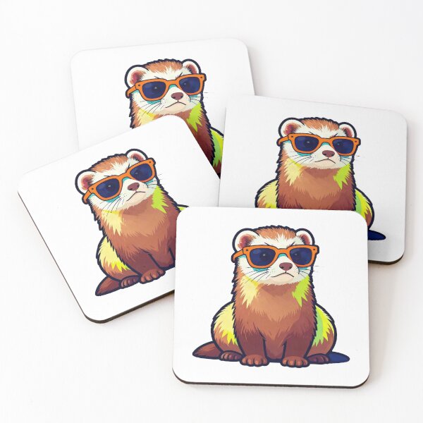 Item preview, Too Cool To Care - Grumpy Ferret Introvert Aesthetic designed and sold by Arc2020.