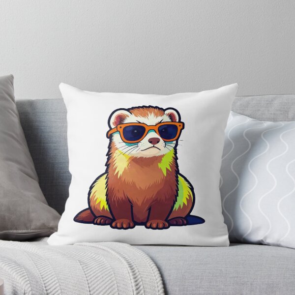 Item preview, Too Cool To Care - Grumpy Ferret Introvert Aesthetic designed and sold by Arc2020.