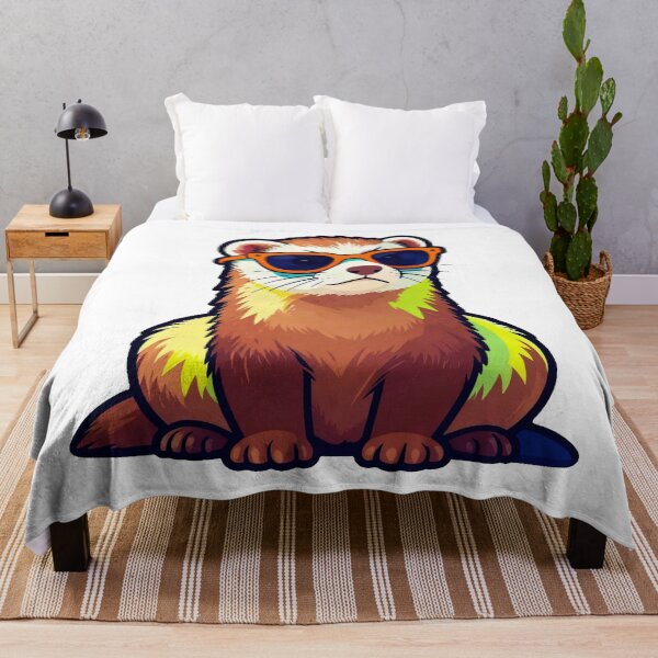Item preview, Too Cool To Care - Grumpy Ferret Introvert Aesthetic designed and sold by Arc2020.